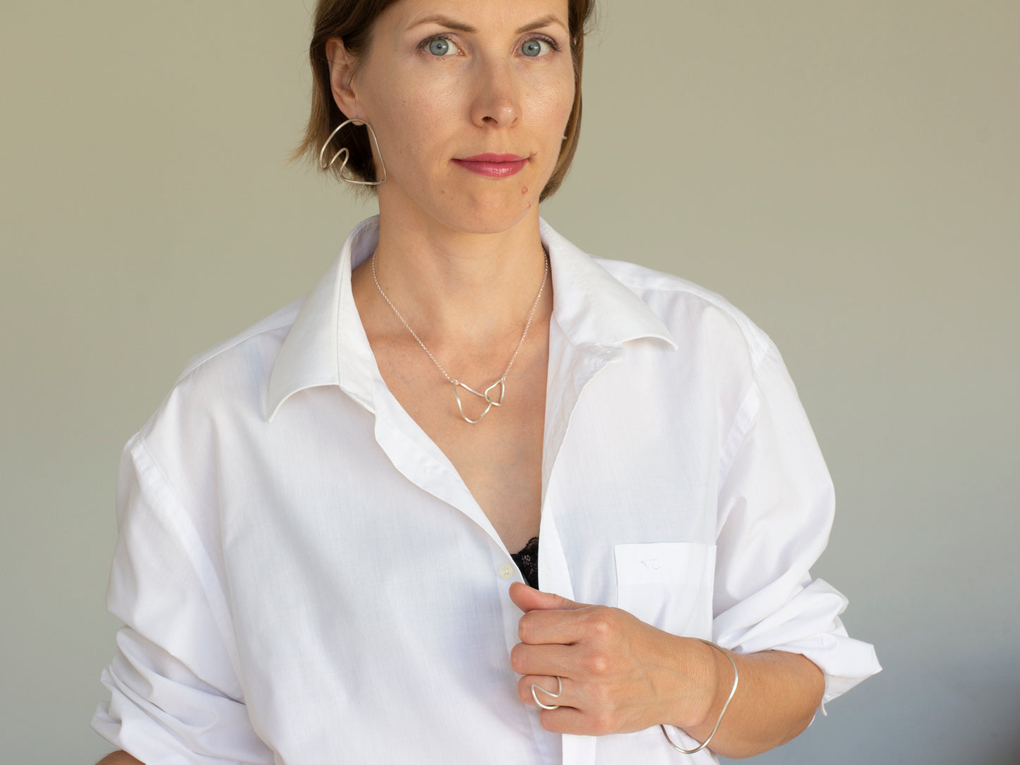 Organic sterling silver jewelry