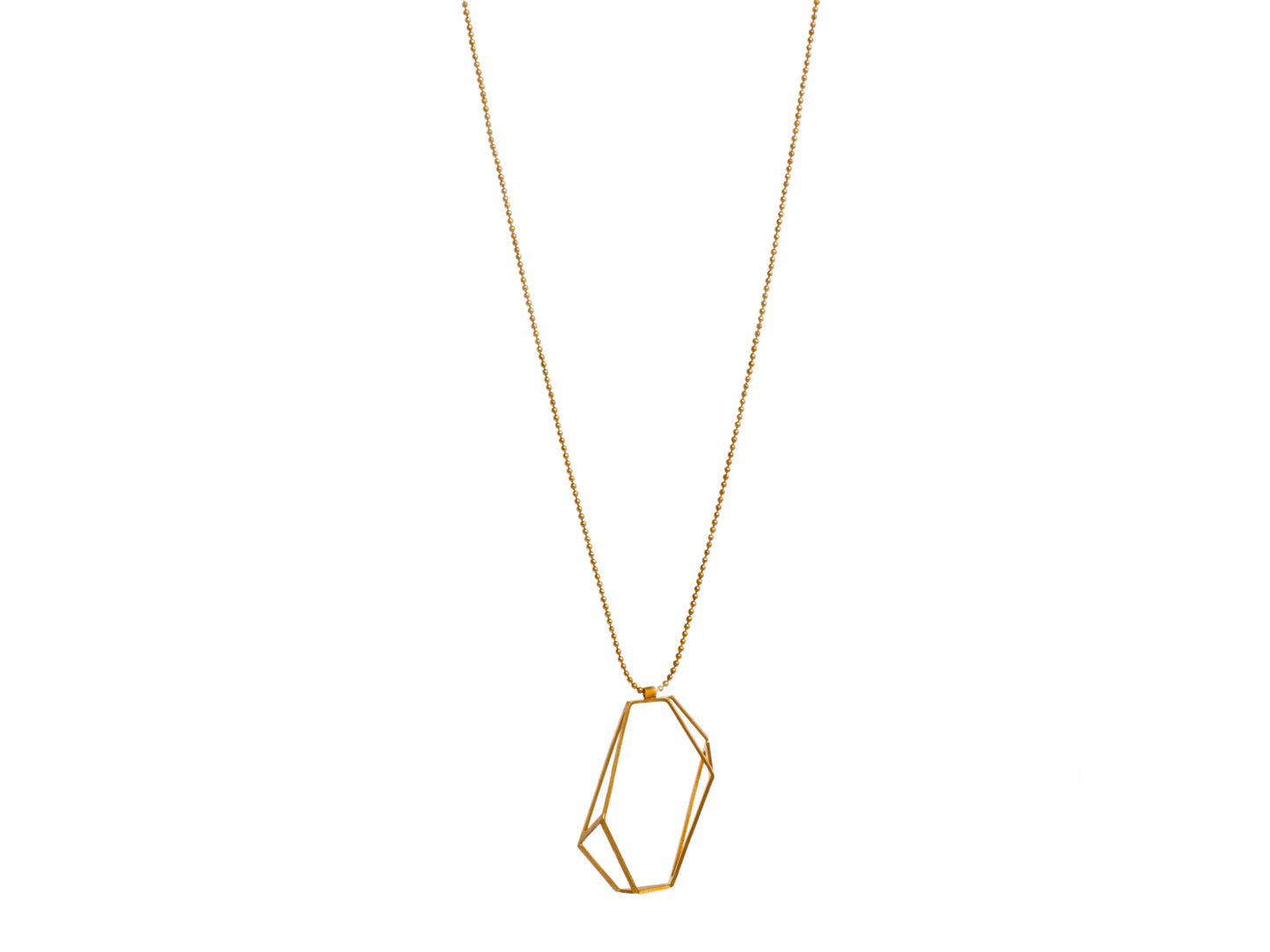 Geometric pendant necklace