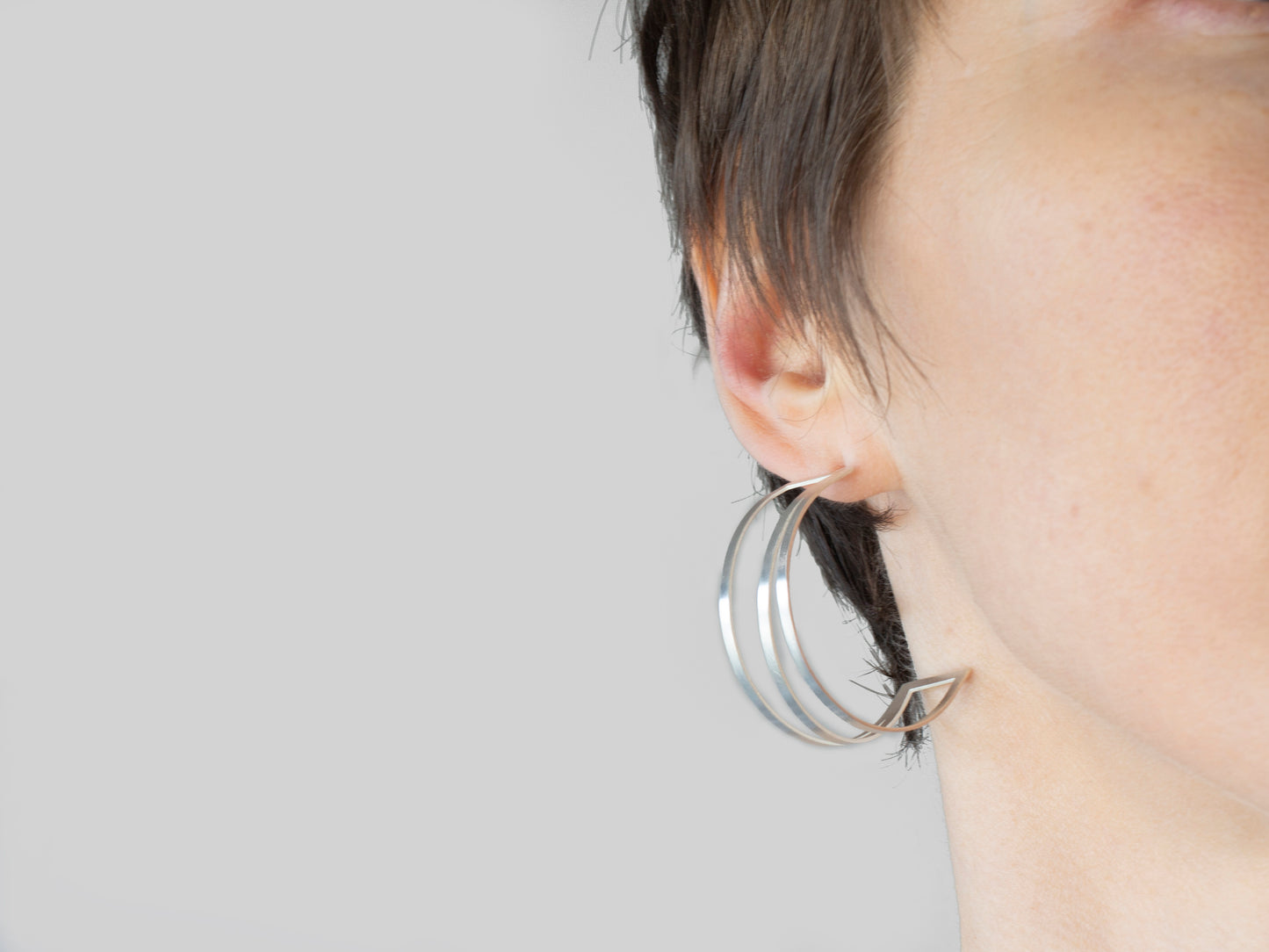 Large statement hoop earrings