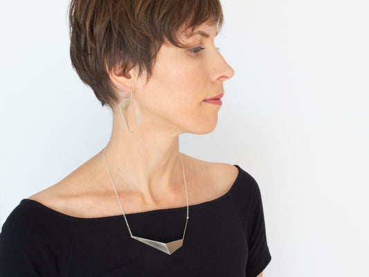 Minimalist silver jewelry