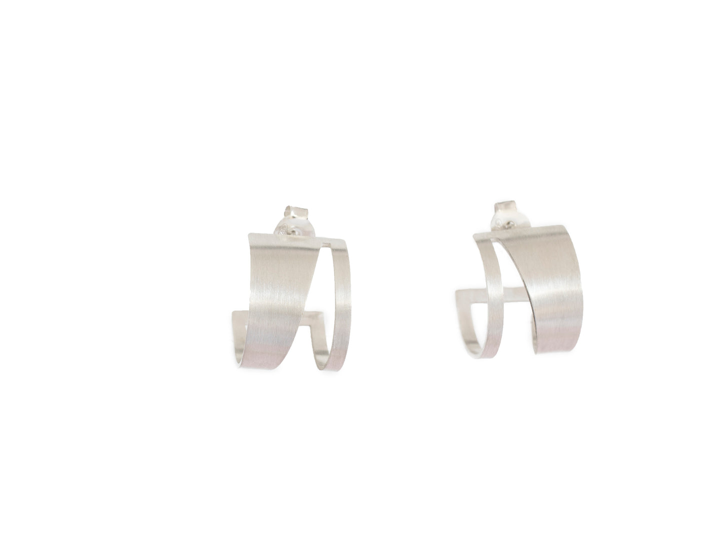 Small geometric hoop earrings