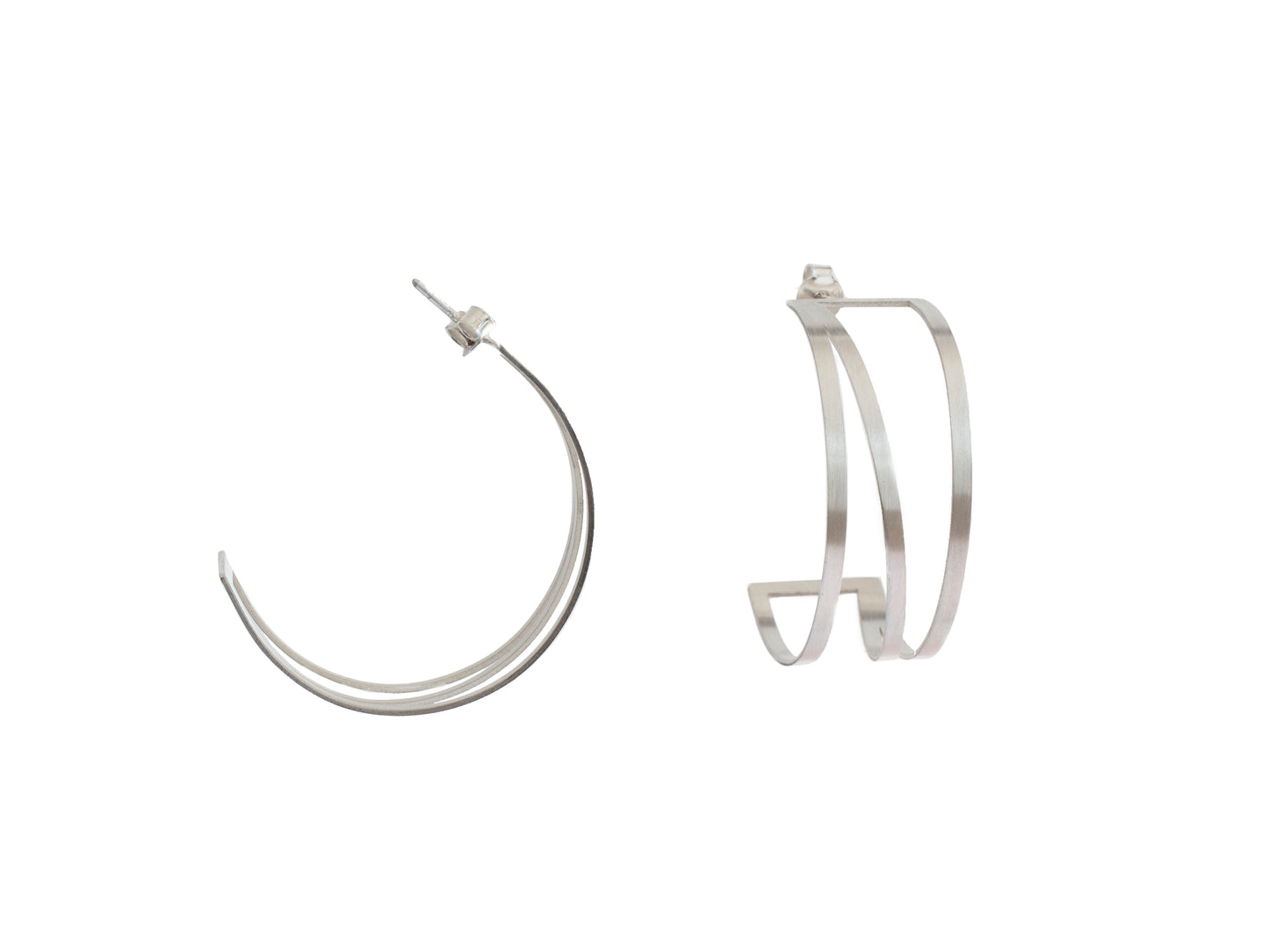 Large statement hoop earrings