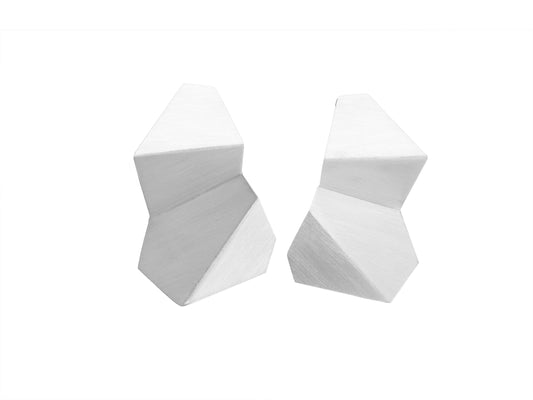 Statement geometric stud earrings