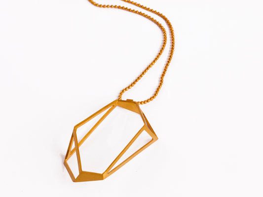 Geometric pendant necklace