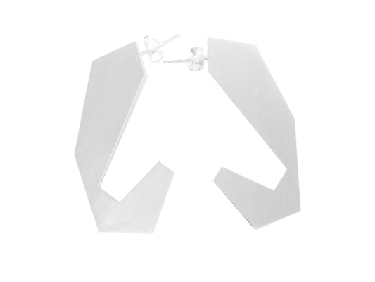 Geometric hoop earrings