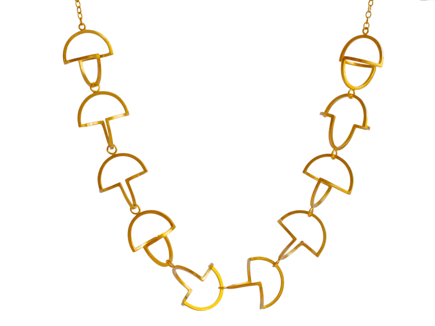 Gold statement necklace