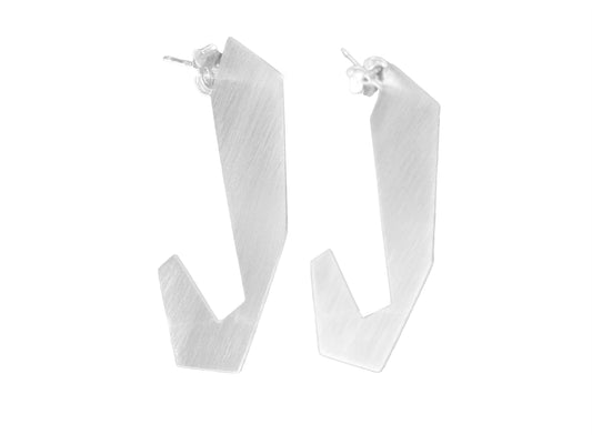 Geometric hoop earrings