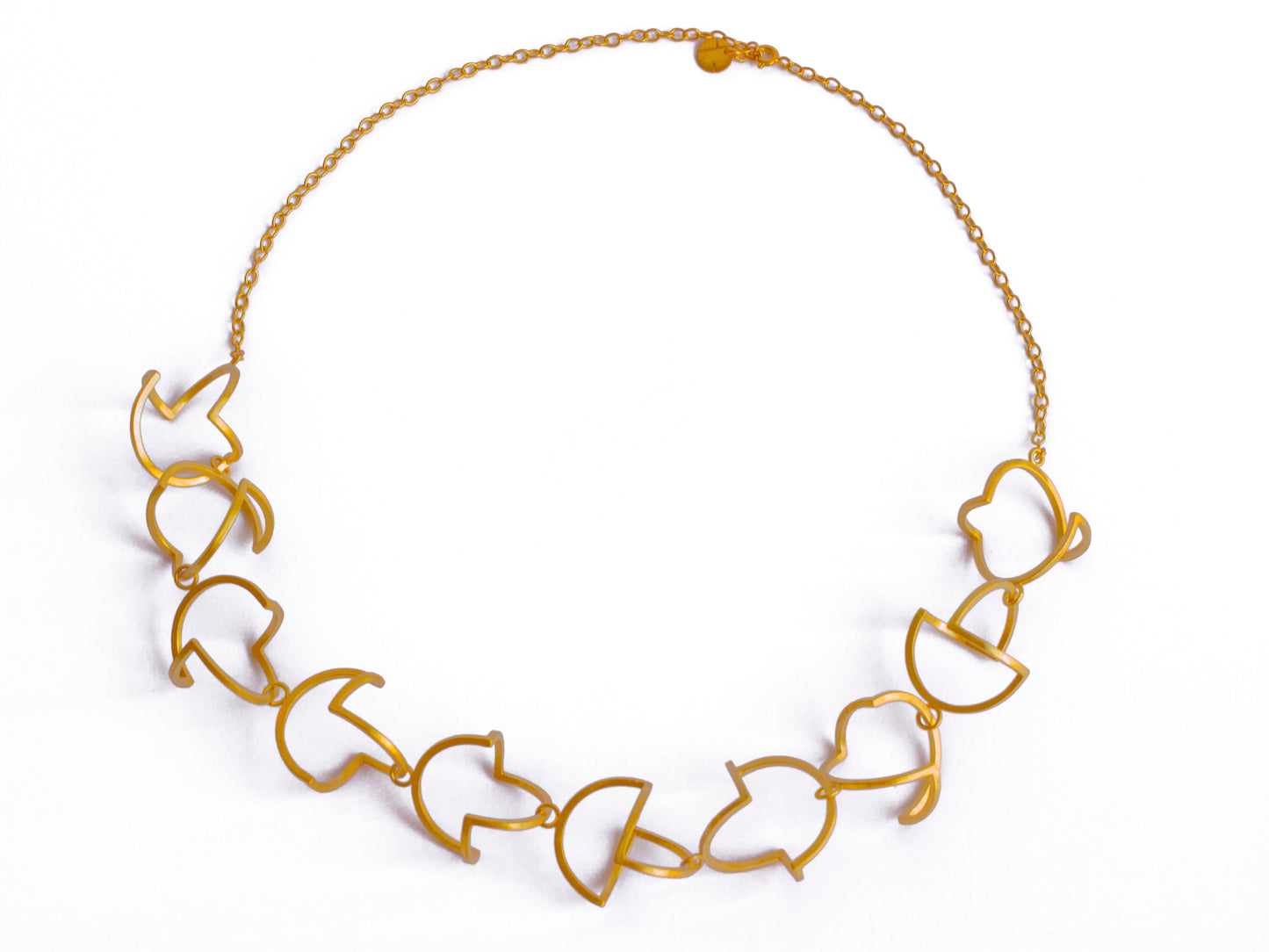 Gold statement necklace