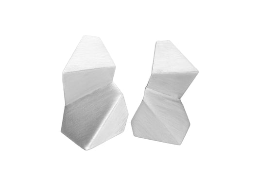 Statement geometric stud earrings