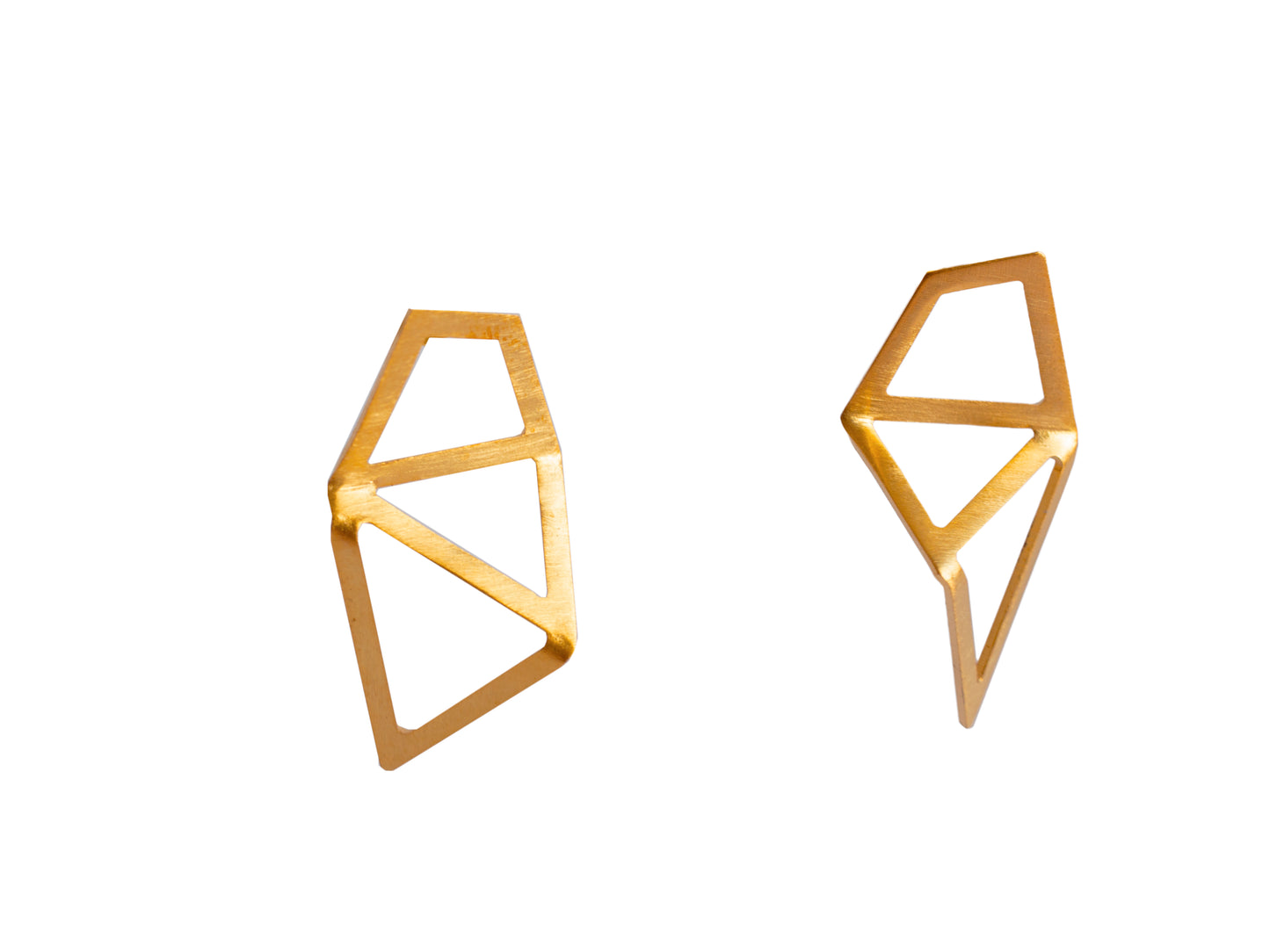 Small geometric post earrings