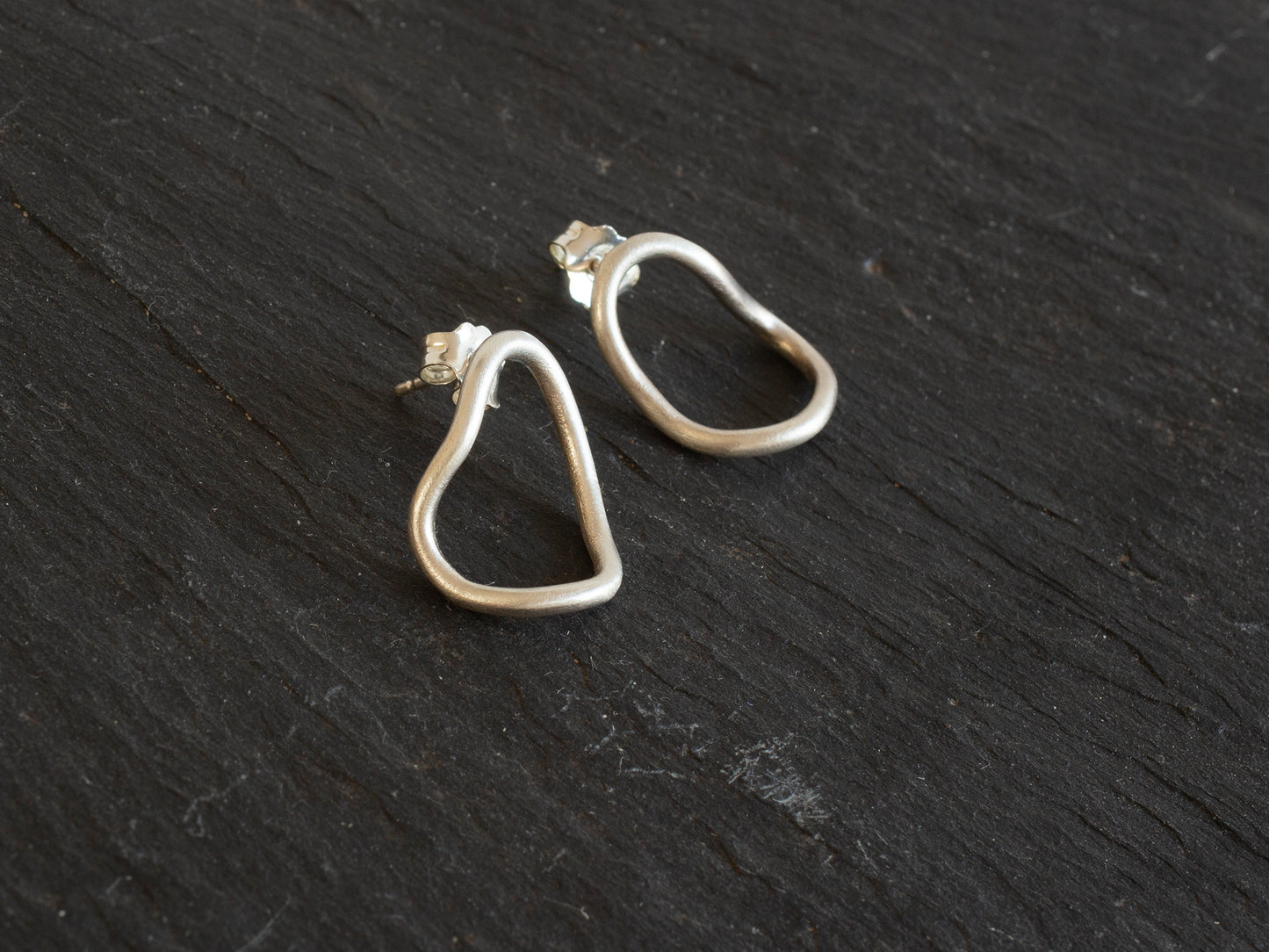 Small silver earrings