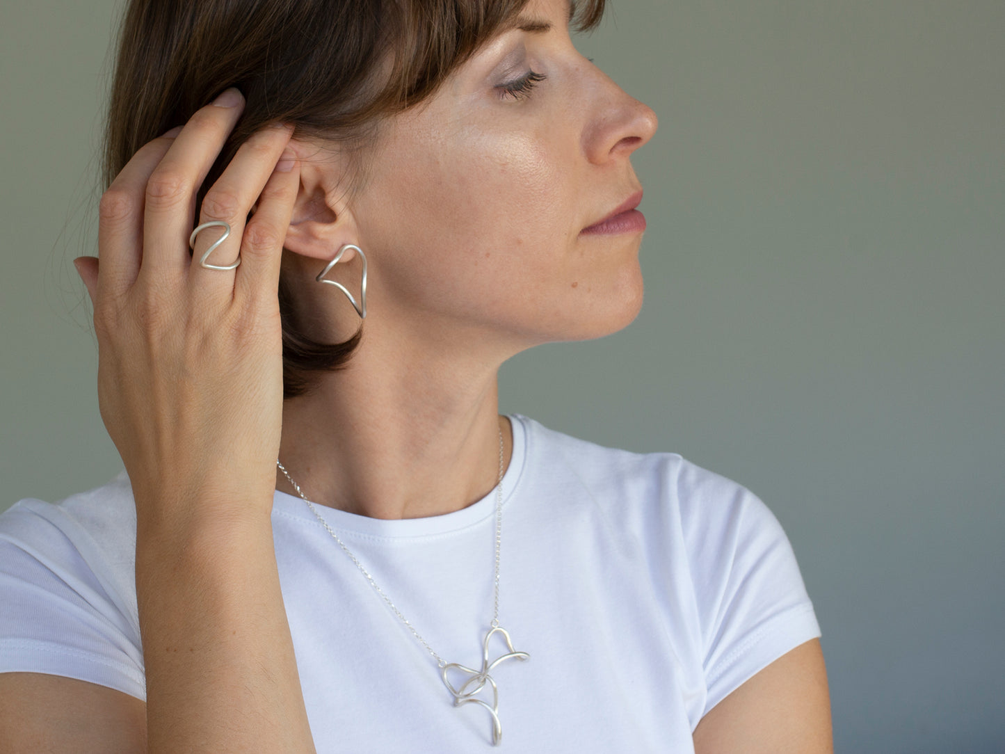 Sculptural earrings