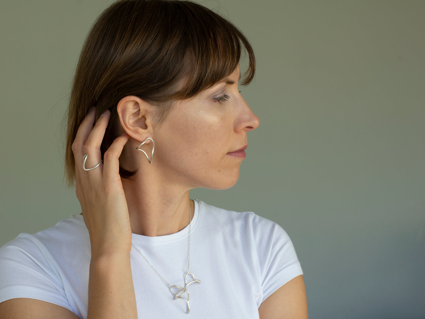 Sculptural earrings