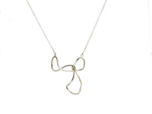 Organic link sterling silver jewellery