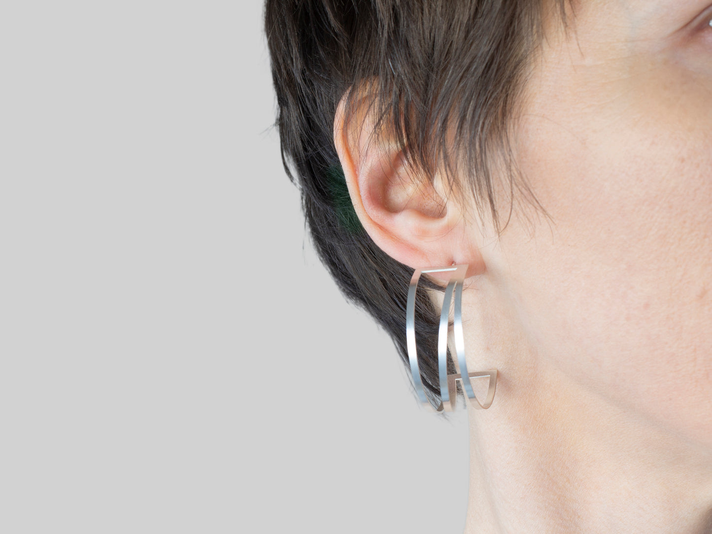 Large statement hoop earrings