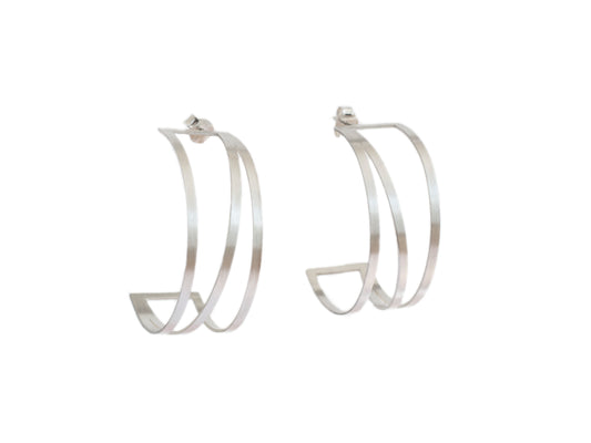 Large statement hoop earrings